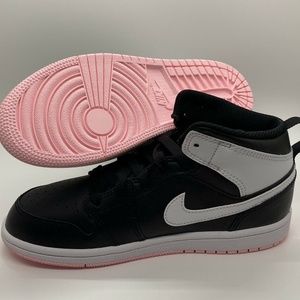Nike Air Jordan 1 Mid GS Artic Pink Shoes. Size 3Y